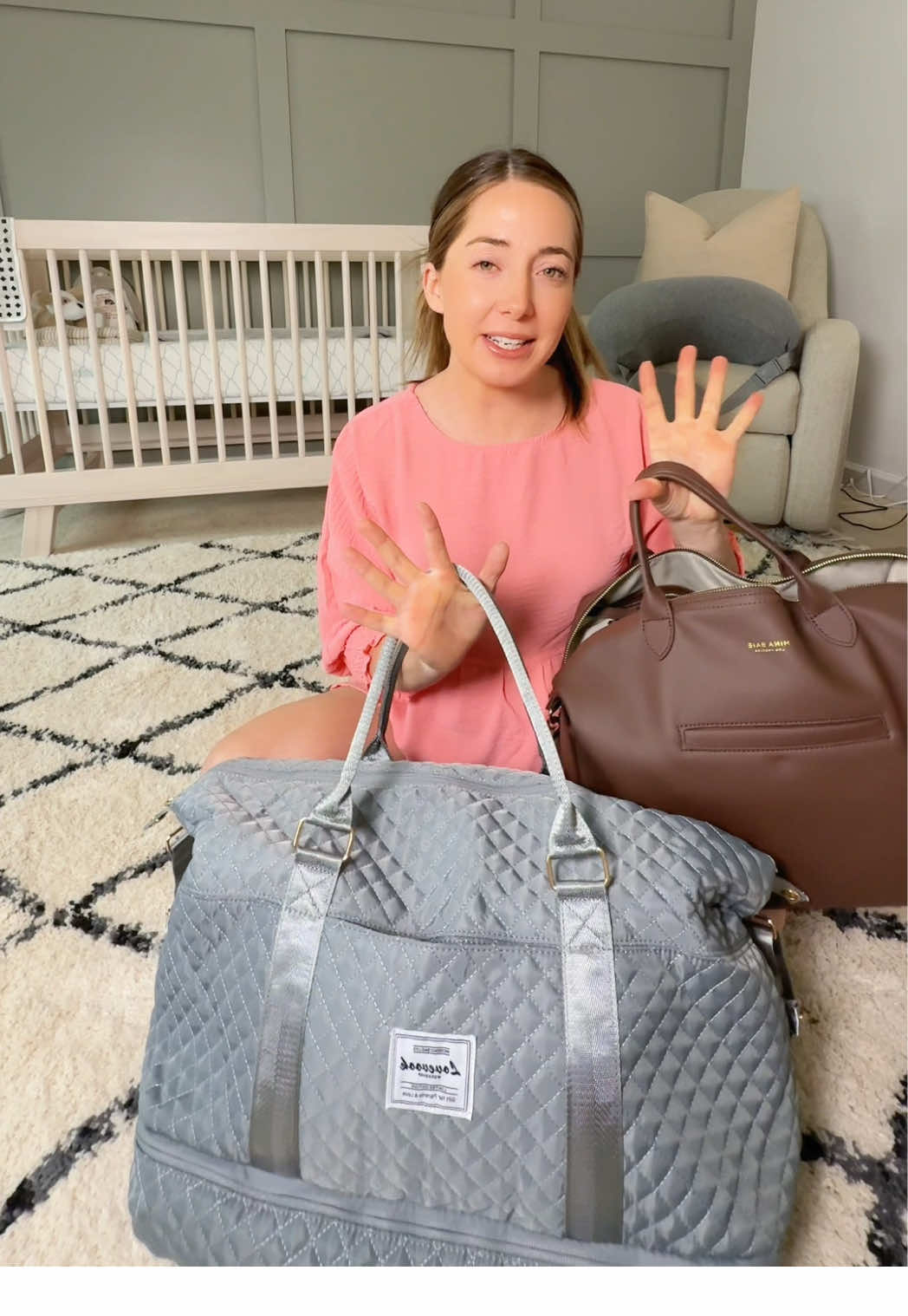 What did you pack in your hospital bag? This overnight travel bag fits everything I need for labor, delivery & postpartum — and still looks cute sitting by the door 👀 #HospitalBagEssentials #PregnancyMustHaves #MaternityTikTok #LaborAndDeliveryPrep #PostpartumReady #HospitalBagChecklist #PregnancyJourney #BabyOnTheWay #TikTokMomFinds #ViralMomProduct #OvernightBag #TikTokShopFinds #ExpectingMom #ThirdTrimesterPrep #MomTok2025 