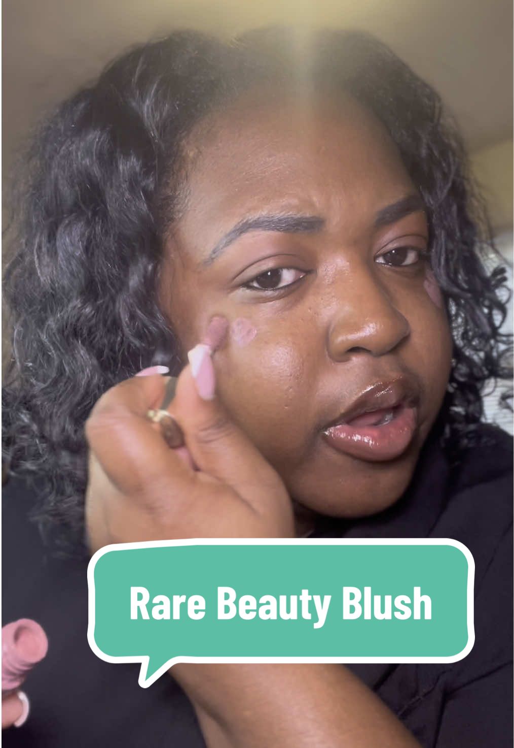 Honestly one Rare beauty liquid blush as a concealer hack! #rarebeauty #rarebeautyblush 