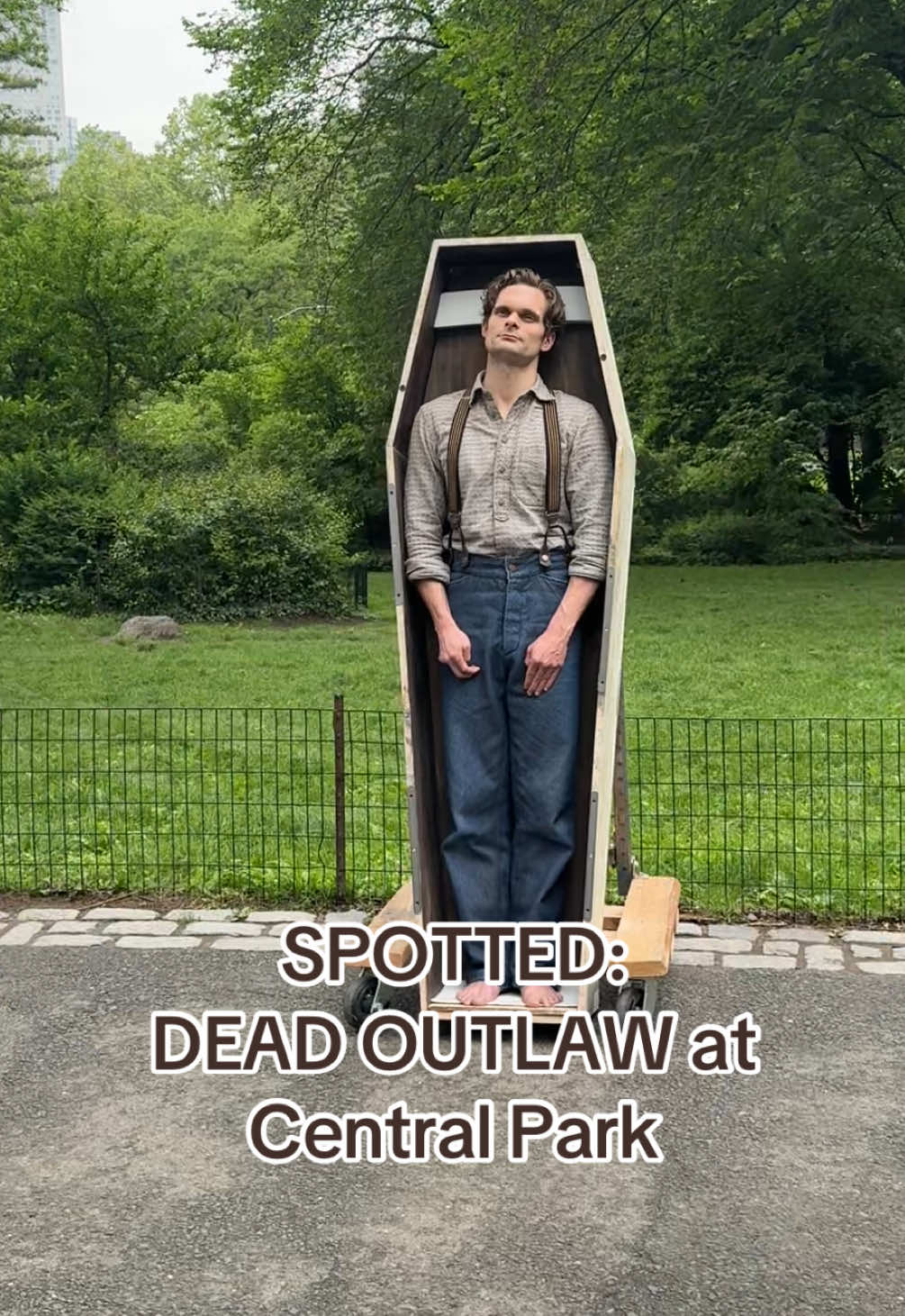 Seemed like he needed a breath of fresh air. #DeadOutlawMusical 