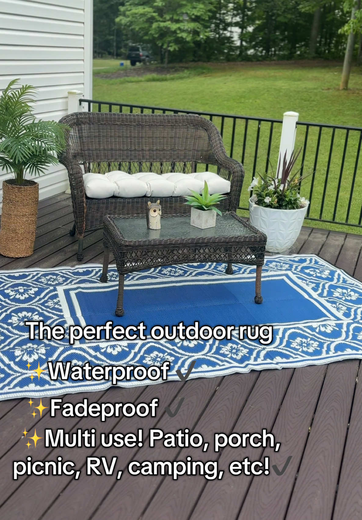 #outdoorrug #rugs #rug #Outdoors #patio #porch #rv #camping #outdoorliving #outdoorlife 