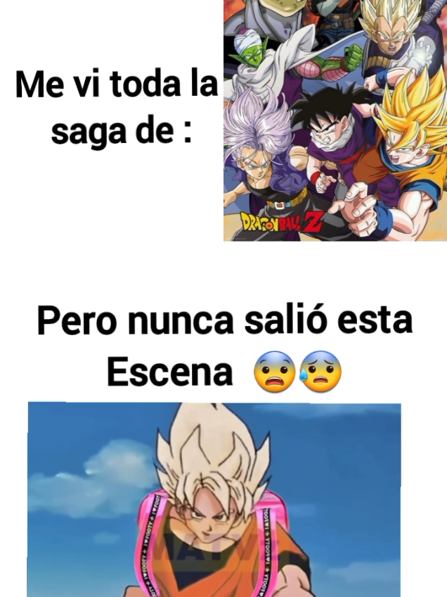 goku esta en serio problema 😨😰 #dragonballz #goku #sagacell #chancla #adit 