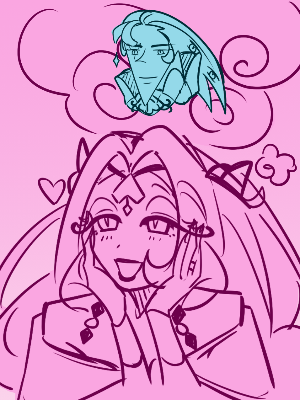 I mean, technically it's his job... I'm back from my hiatus y'all 🩷 #crkingdom #crk #eternalsugarcookie #eternalsugar #shadowmilkcookie #shadowmilk #burningspicecookie #burningspice #ship 