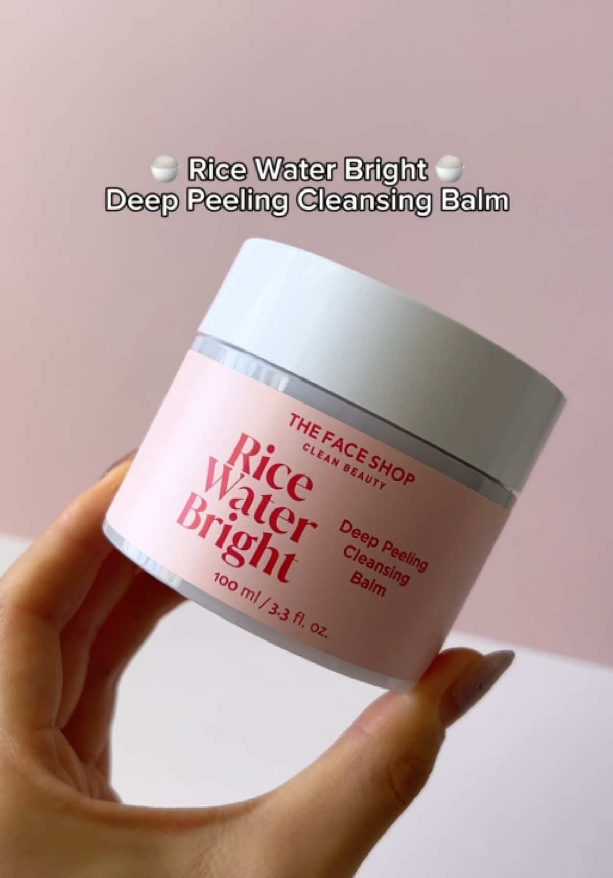 Scoop, swipe, melt and lather 🔁 4-in-1 Rice Water Bright Deep Peeling Cleansing Balm transforms through 4 unique textures—balm, oil, gommage, and milk—to gently exfoliate and deeply cleanse in one step   ✨100% Korean rice extract + orange & lavender oils help to melt heavy makeup without stripping or drying skin ✨ Triple Acid Complex (AHA/PHA/BA) exfoliates dry skin cells & makes skin silky smooth while hyaluronic acids leaves skin hydrated   Shop now on @Amazon for $20 USD #thefaceshop #lgbeauty #koreanskincareroutine  #skincare #koreanskincareproducts #koreanskincaretips #koreanskincare #kskincare #affordableskincare #kbeauty #ricewaterbright #ricewater #cleansingbalm 