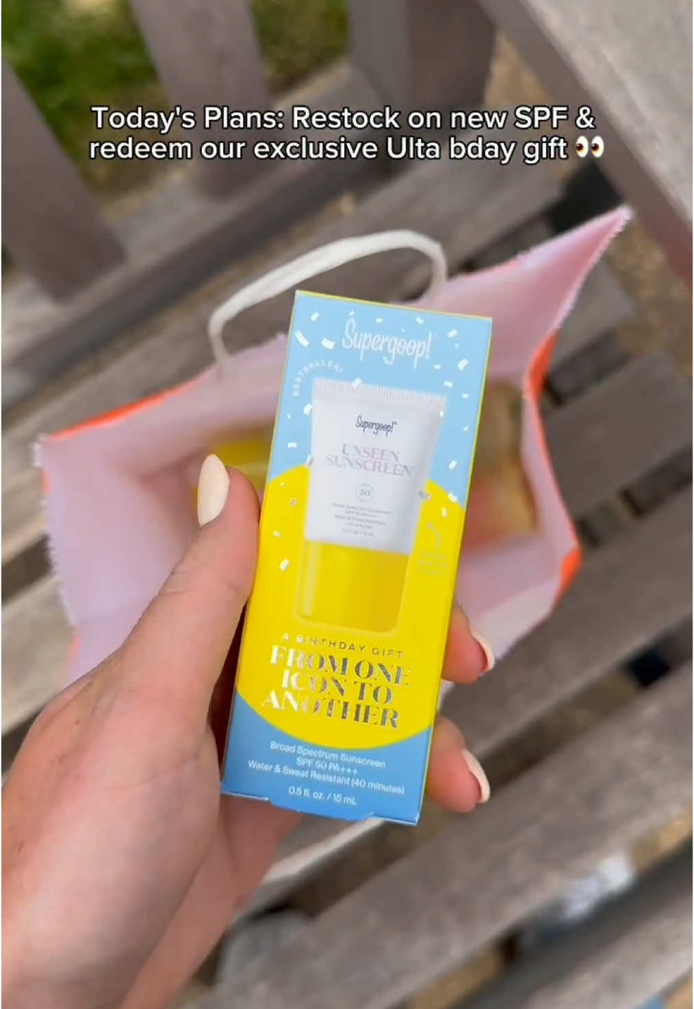 Attention summer #birthday besties! Don't miss your chance to stock up on brand new #SPF & Supergoop! exclusive birthday gift available at @Ulta Beauty 🎈✨