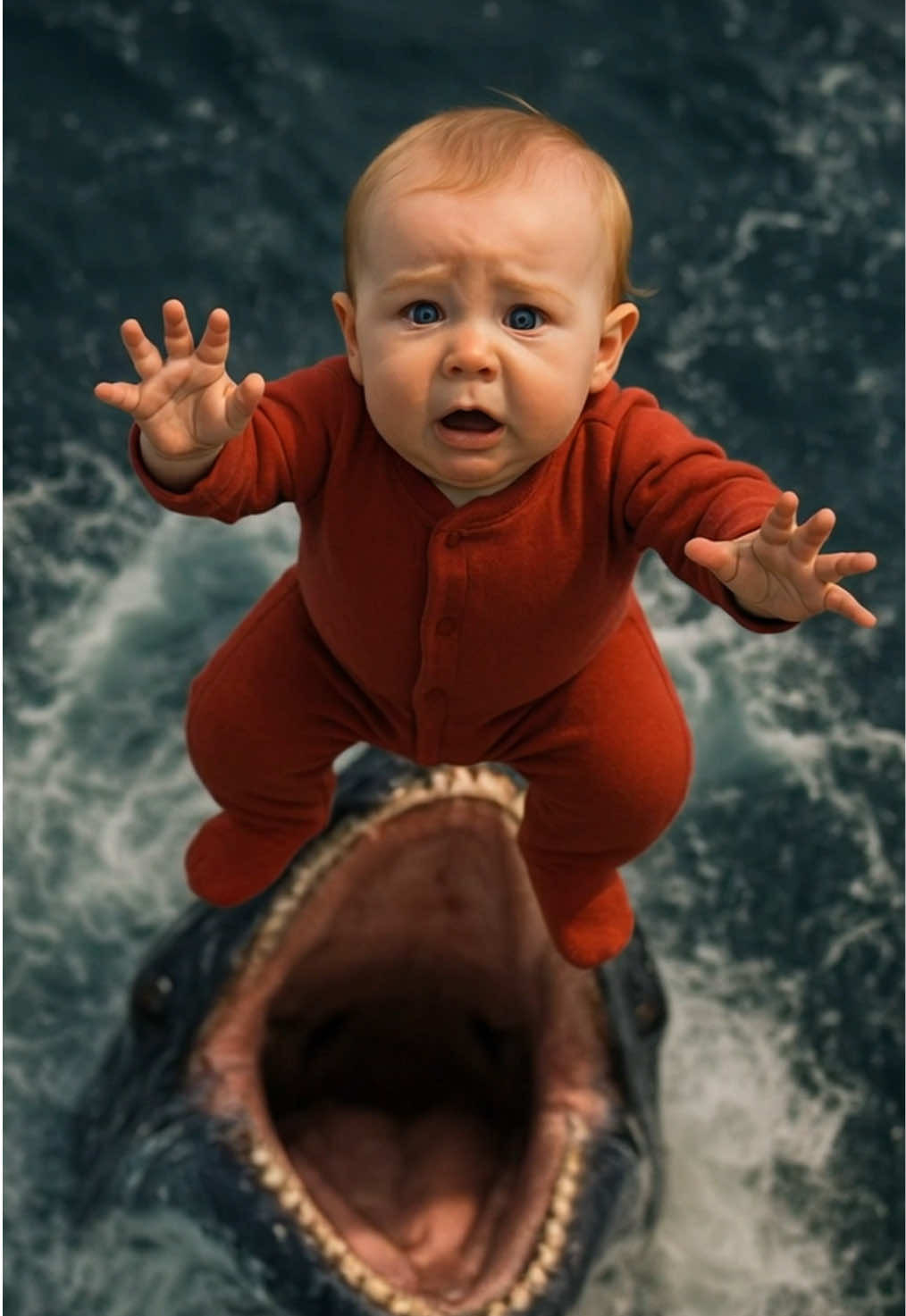 Unbelievable Rescue: Dog Saves Baby From Whale! #story #aistory #cute #cuteanimals #doglove #dog #bichonfrise #baby #whale #whaleattack #ocean #animals #animallovers #epicrescue #animalrescue #rescue #viraldog #aivideo 