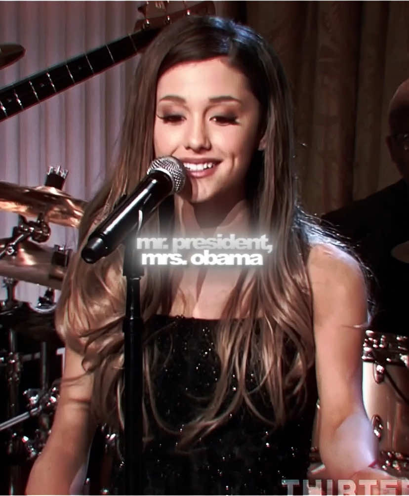 yo mr and mrs obama wassup? #arianagrande #barackobama #whitehouse #arianagrandeedit #arianagrandefan #foryoupage #fyp #edit #viral ac:  @cait / ib:  @scar / cc: my / scp: sceneagb / ariana grande white house perfomance edit 