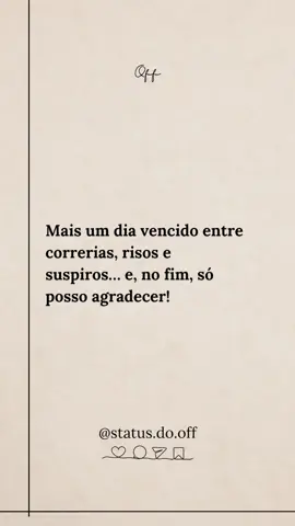 Nem sempre fácil, mas sempre com fé! ✨️ #DiaVencido #FimDoDia #GratidãoSempre #SilêncioQueAbraça #ReflexãoNoturna #CansaçoComPropósito #StatusDoDia #MensagemDoDia #TextoCurto #FrasesQueTocam #ParaVocê #FypBrasil #FrasesTikTok 