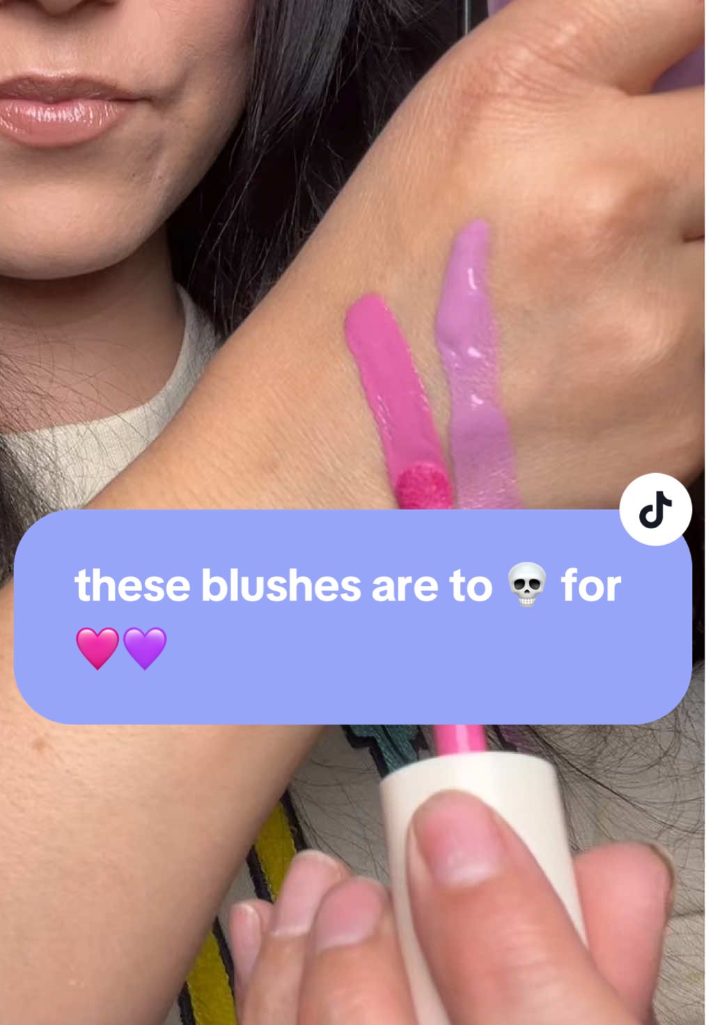these liquid blushes from @UCANBE Official are honestly my go to lately…super pigmented, but sheer out nicely on the skin, buildable, they don’t dry down too quickly and give a soft matte finish. #ucanbe #lavenderblush #sabrinacarpenterpink #babypinkblush #softmatte #blushtok #purpleblush #cooltonedblush 