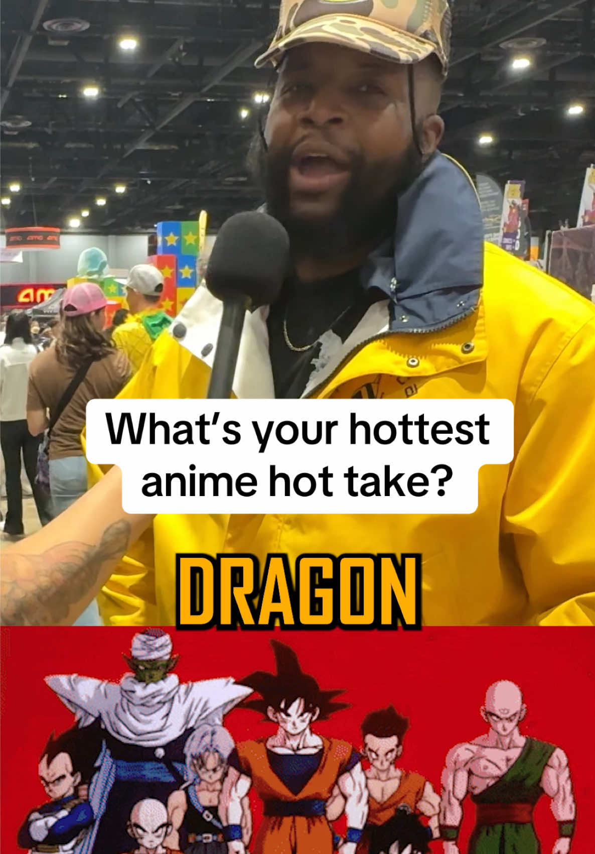 He Said WHAT About DBZ?! 😳💥 #dbz #goku #dragonballdaima  Filmed at C2E2 2025