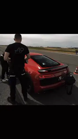 Audi R8 record 1/2 mile ☠️ #car #audi #r8 #twinturbo #turbo #record #☠️ #fupシ #fup #fy 