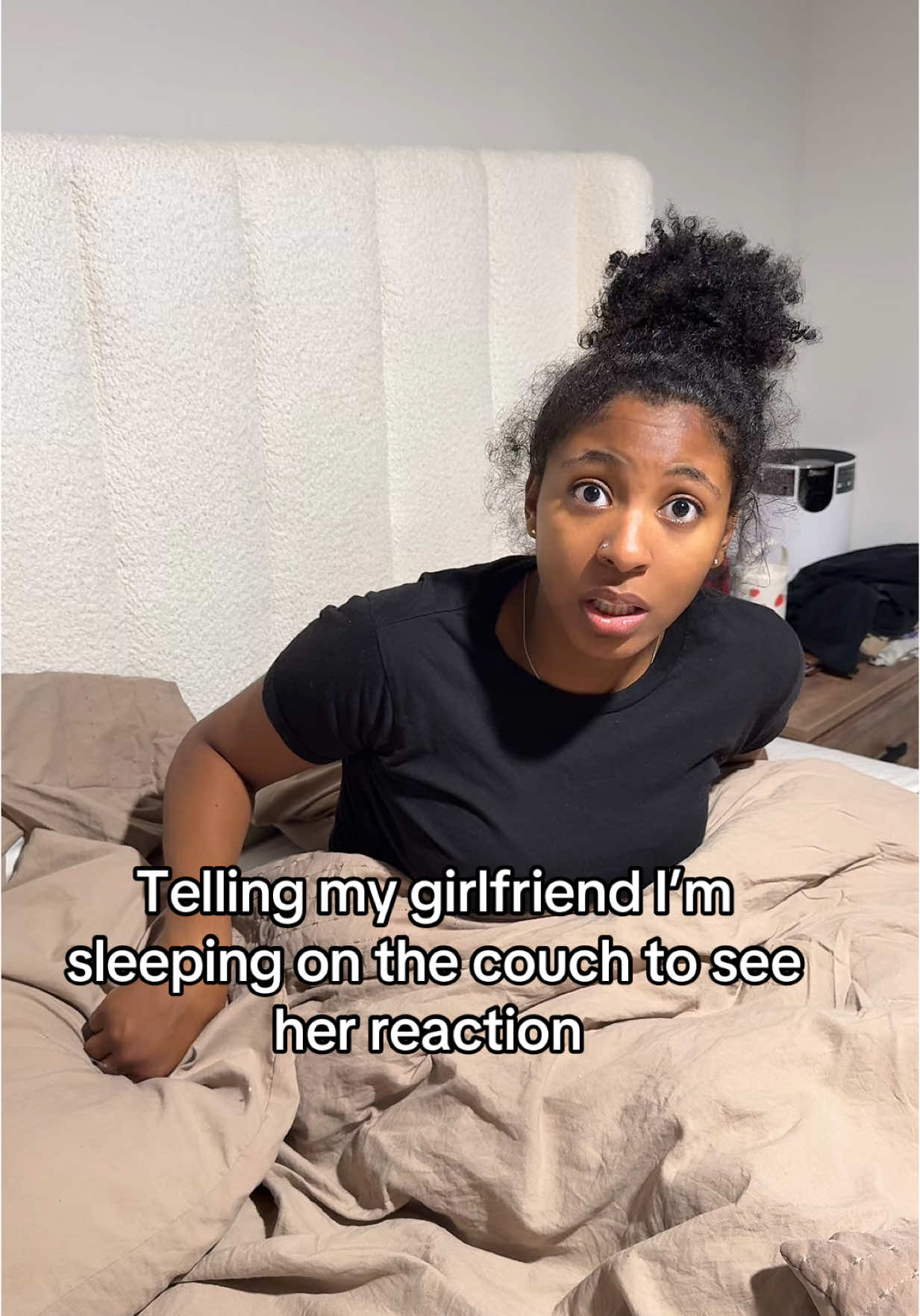 She not playing at all 🤣 #fyp #kemoniandleron #couple #foryoupage #relatable #reaction 