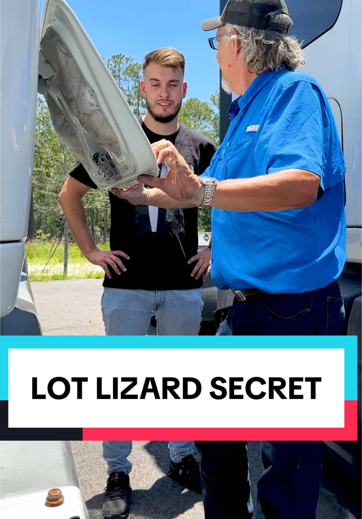 Uncle Rob reveals his lot lizard secret! 🦎😭 #trucking #cdldriver #softhands #merdzic #cdl #semitruck #trucker #truckdriver 