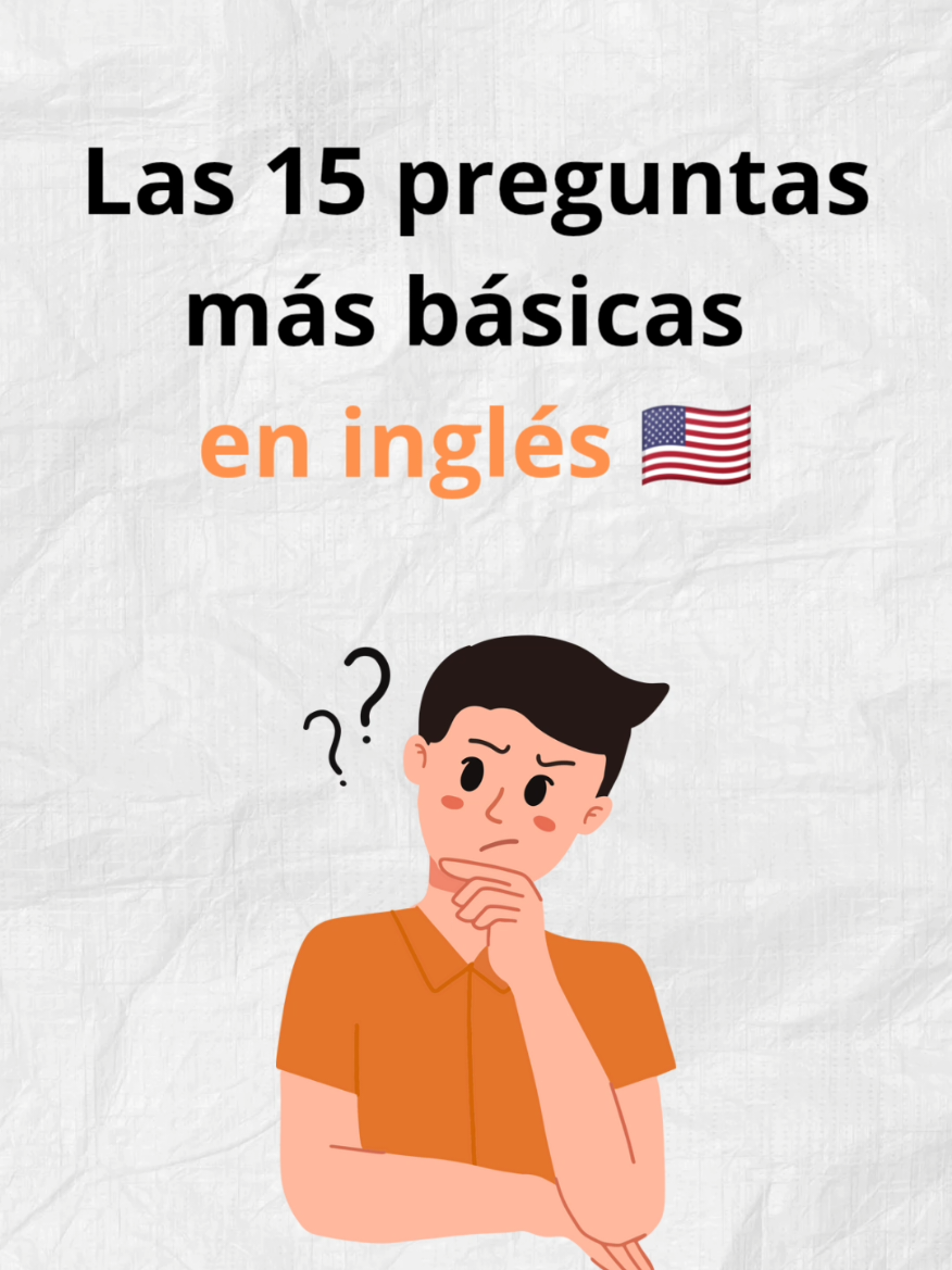 Las 15 preguntas más básicas en inglés  #ingles #inglesbasico #inglesrapido #inglesonline #inglesfacil #aprenderingles 