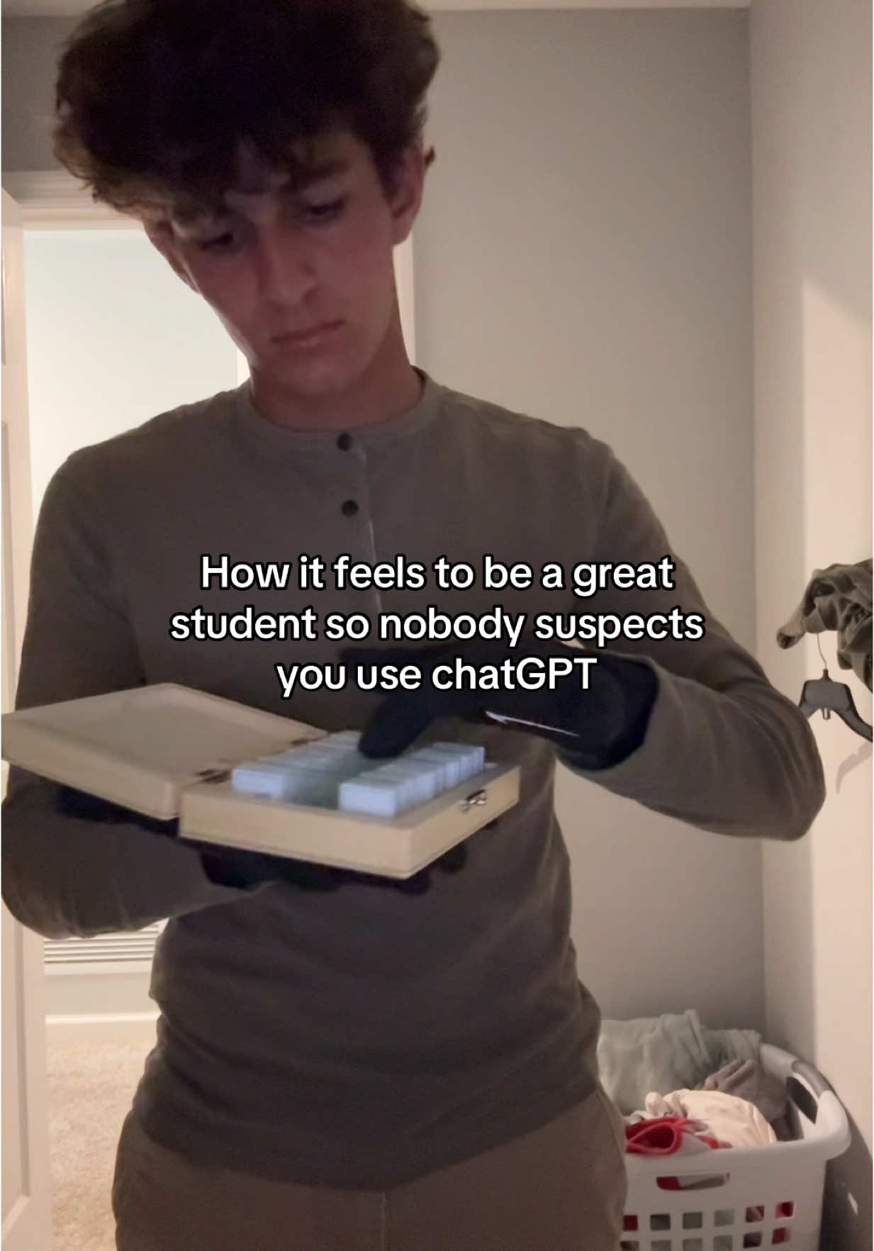 Can’t let them know #fyp #foryou #dexter #relatable #school 