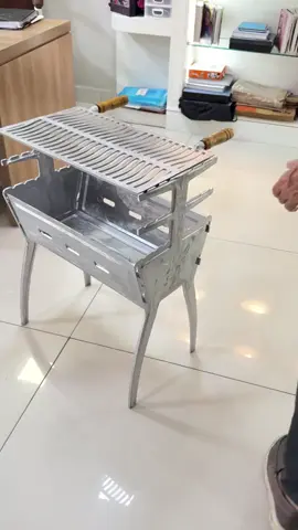 Churrasqueira portátil Carvão de Alumínio Fundido link 🔗https://mercadolivre.com/sec/11yJ42C #mercadolivre #achadosonline 
