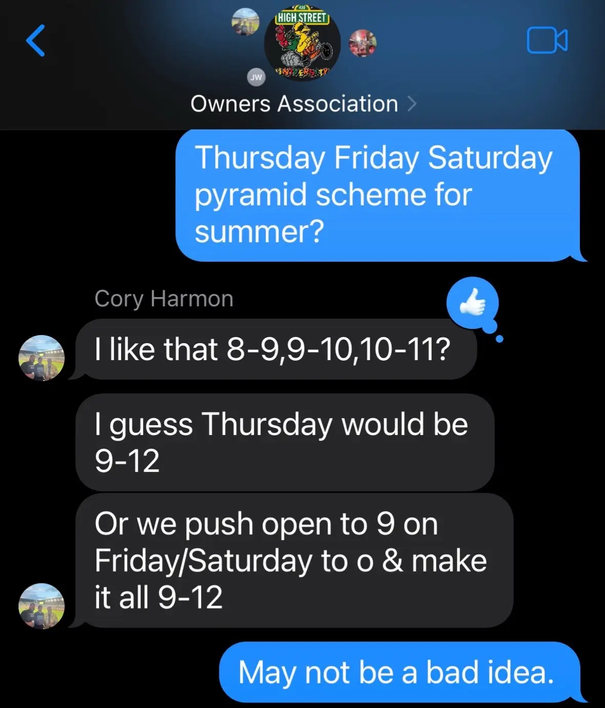 We’re often asked how we create our amazing specials and fantastic ideas?! Well you see, it’s far too complex to explain… We’re excited to bring our pyramid scheme weekend to all of our people that are still on campus. Friendly reminder that just because our prices are cheap, doesn’t mean you have to be. Our staff works their asses off for you, so please take care of them appropriately. Thank you. Love you! 🥰😘😍 #threeslovesyou #pyramidscheme 
