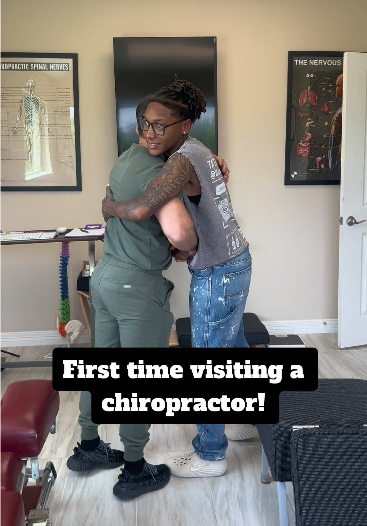 Great experience, 10/10 definitely recommend! Go visit my guy @Dr. Moe 😎 #fyp #keyadaijon #chiropractor 