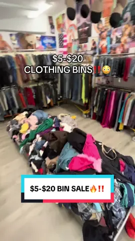 $5-$20 clothing bins in manhattan‼️👀🔥 📍Rogue, NYC #binshaul #binsale #bins #vintagefashion #nycshopping #sale #thrifting #nycthrift 