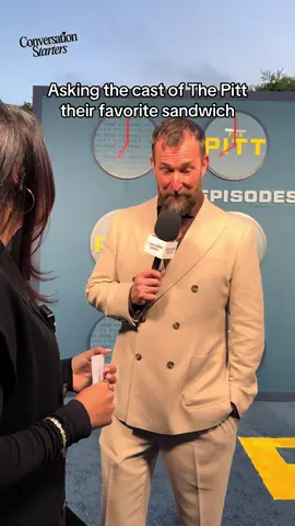 Got to chat with the incredible cast of The Pitt last night at their FYC Emmys event. And iykyk I had to channel our favorite patient Earl and ask everyone’s favorite sandwich order. @Max @HBO #conversationstarters #fyp #celebritytiktok #thepitt #noahwyle #hbo #hbomax #streamonmax 