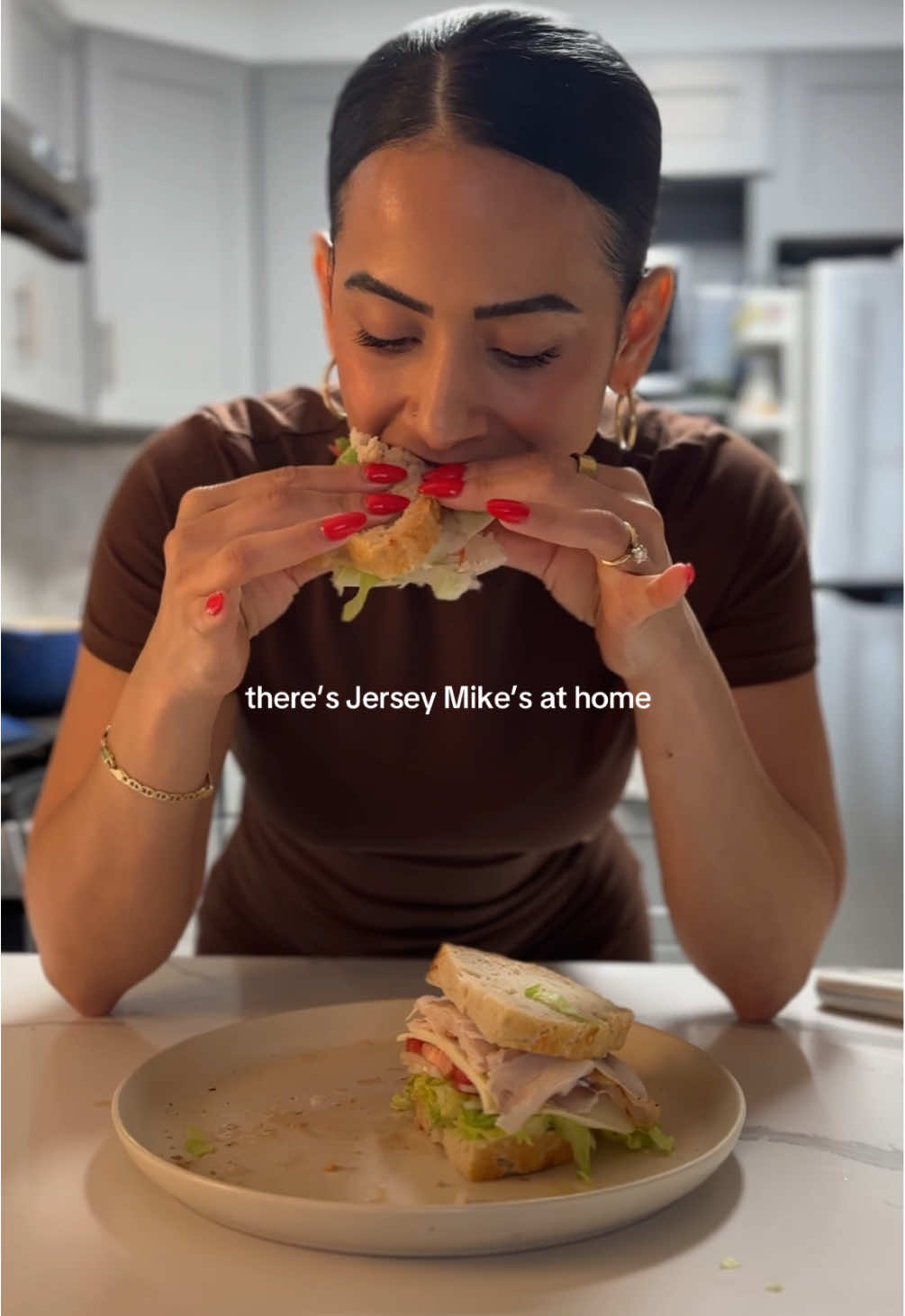 # 7 turkey provolone coming right up!! and on my homemade bread!!!! 🥪🤤🤌🏼 #sandwiches #jerseymikes #turkeyprovolone #cooktok 