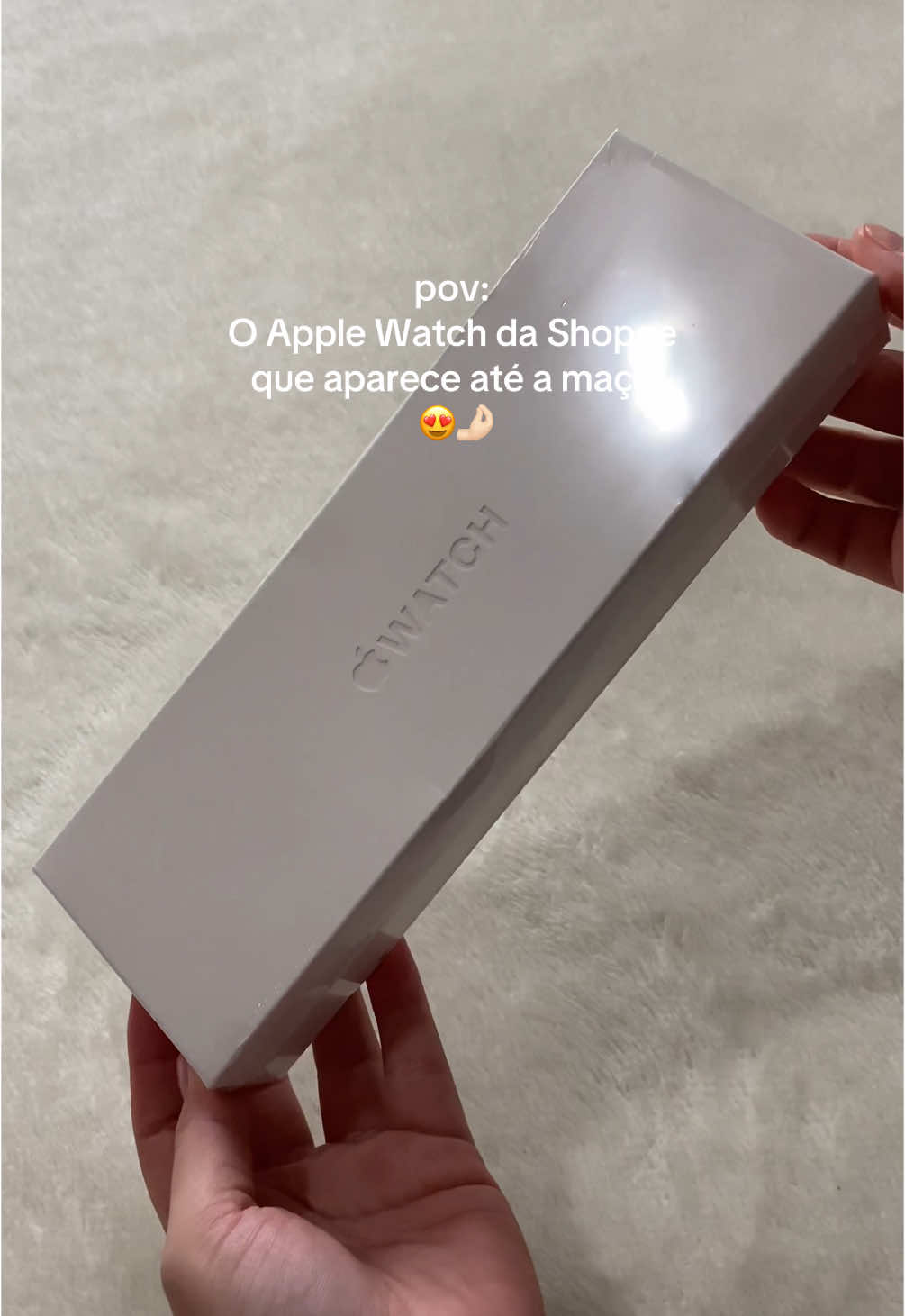Apple Watch da Shopee, muito lindo 🥰❤️ #creatorsearchinsights #applewatch #shopee #apple #smartwatch #fyp 