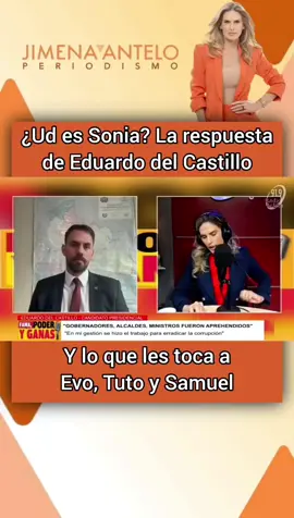 ¿Ud es Sonia? La respuesta de Eduardo del Castillo Y lo que les toca a Evo, Tuto y Samuel. #sonia  #nombre  #el  #ella  #politica