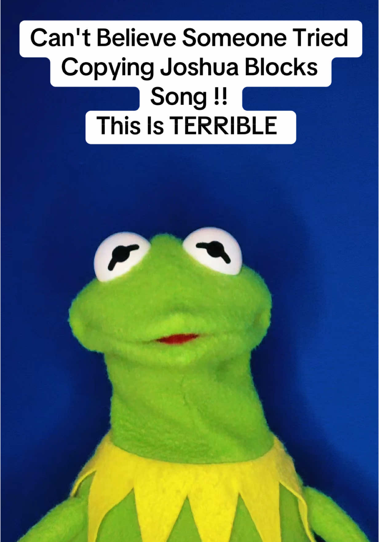 TERRIBLE !! 😂 #kermitthepuppet #viral #joshuablock #memes #kermitthefrog 