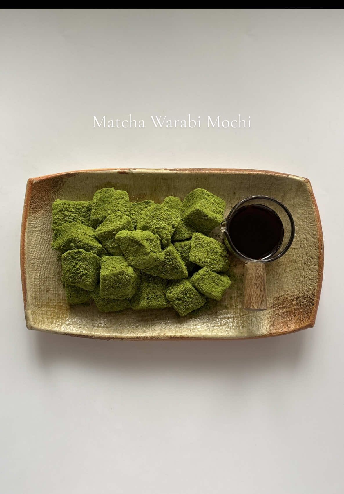 finally got my hands on some warabi mochi flour—let’s make matcha warabi mochi! #matcha #matcharecipe #matchalover #matchadessert #warabimochi #icedmatcha #kinakomatcha #japanesetea #wagashi #viralrecipe #fyp 