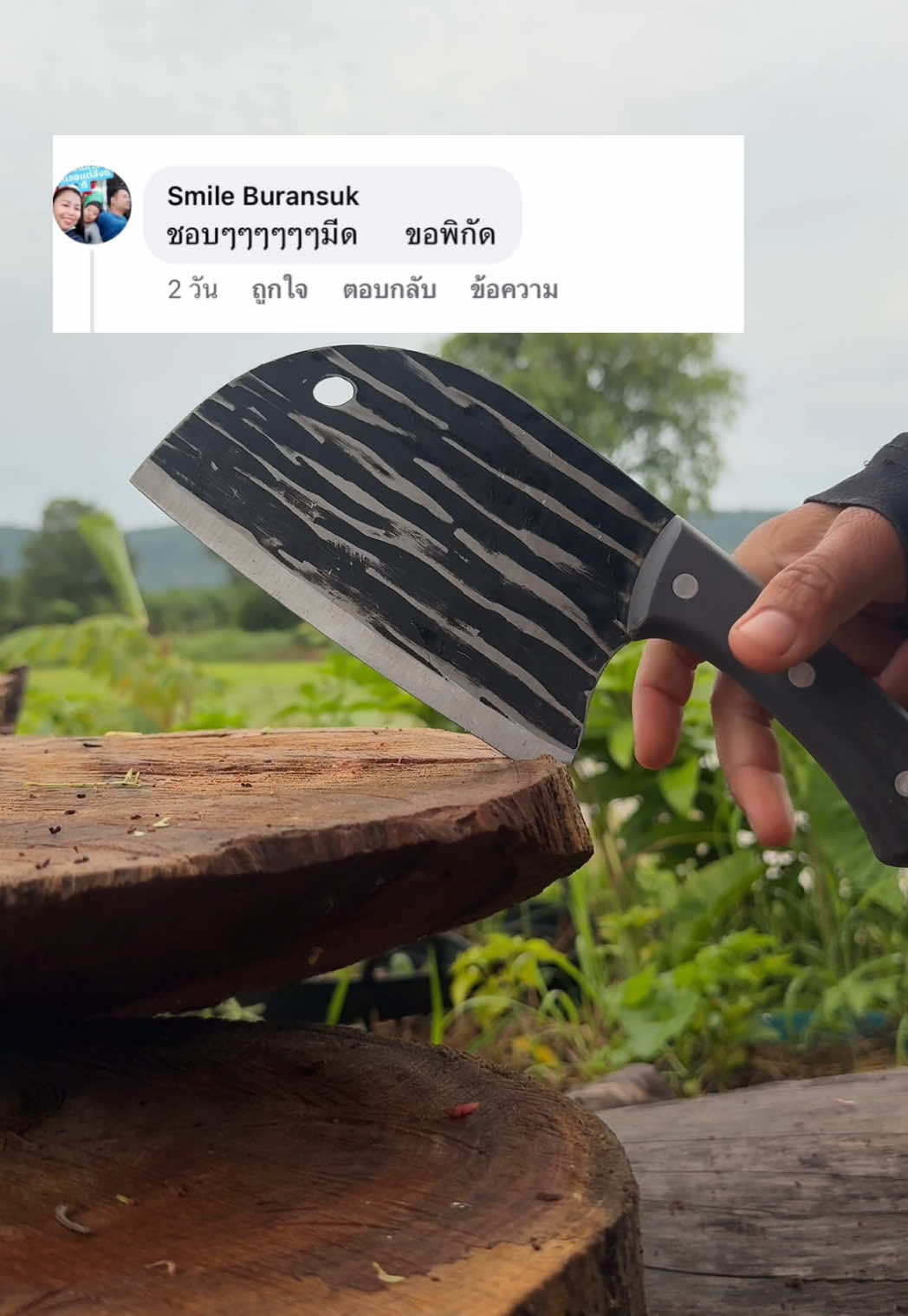 มีดปังตอหัวโค้ง #มีด #มีดปังตอปลายโค้ง #มีดทําอาหาร #มีดทําครัว 