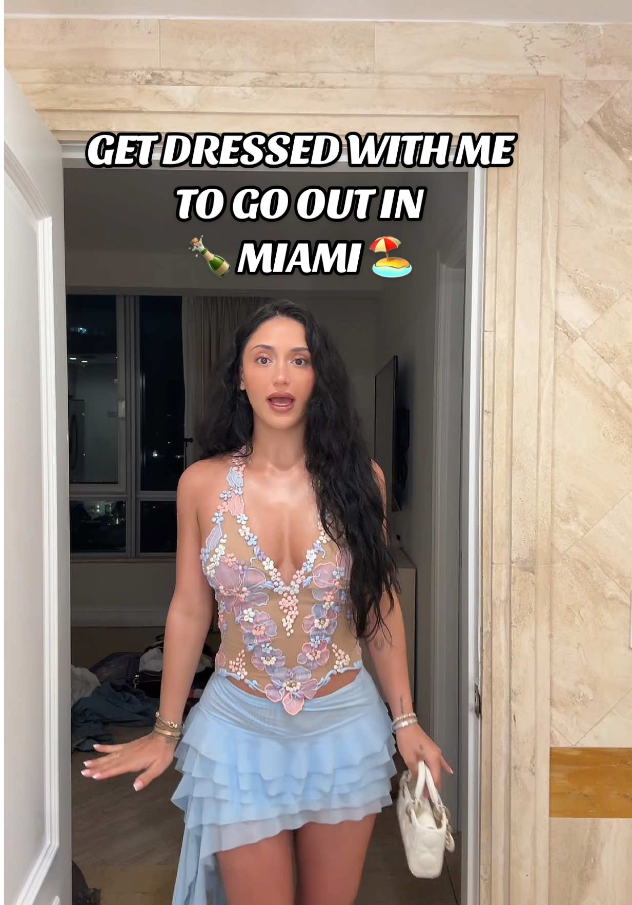 First night going out in Miami….wish me luck.. #grwm #miamibeach #shouldibeconcerned 