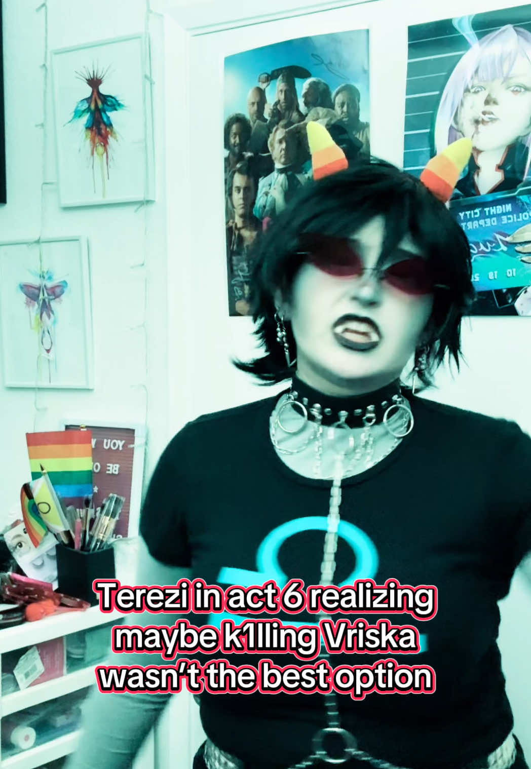 yeah she k1lled ‘em but I forgive her #terezi #terezipyrope #homestuck #homestuckcosplay #terezicosplay #sonicfandub #fyp #foryoupage #foryou 