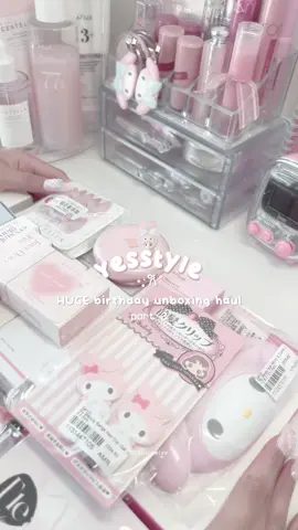 Yesstyle HUGE birthday unboxing haul full of beauty products! Part 2 #haul #kbeauty #wonyoungism #yesstylehaul #unboxingvideo #foryoupage 