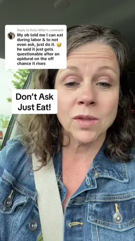 Did your OB tell you to eat and drink in labor? I am curious what the trend is now.  #laboranddelivery #childbirth #birth #laboranddeliverynurse #pregnant #contractions 