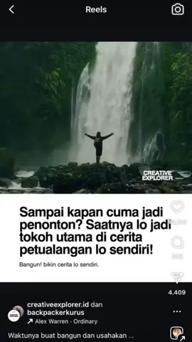 sampai kapan kalian jadi penonton terus?#fyp#fouryoupage#traveling#gunung 