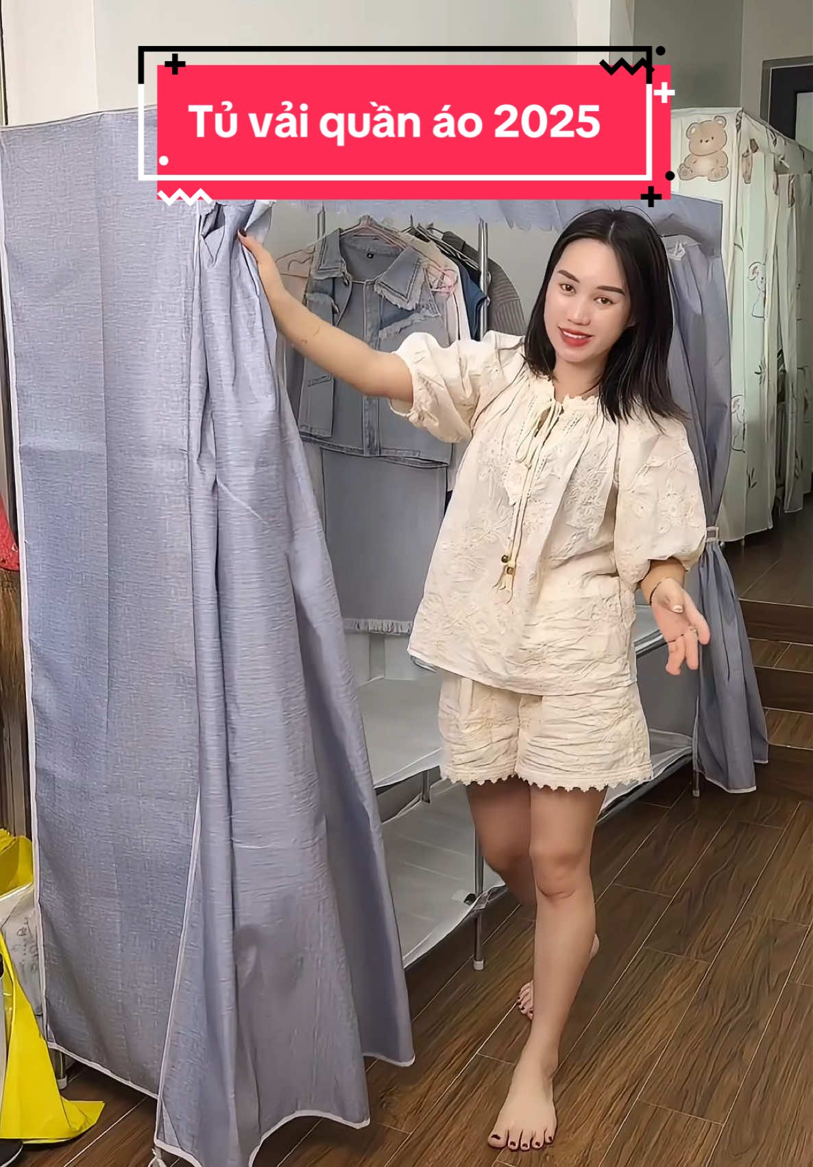 Tủ vải đựng quần áo hiện đại thiết kế sang trọng dễ dùng #xuhuong #hangmen96 #tuvaiquanao #tuquanaovai 