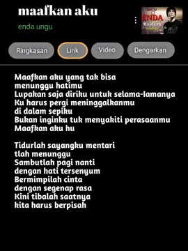 #liriklaguviral #CapCut  #endaungu #maafkanaku 