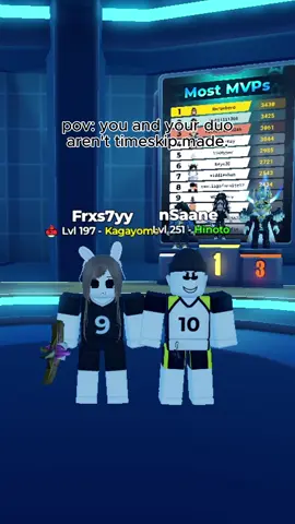 this video is for all the haters saying we’re timeskip made 😡 @nsane | #volleyballlegends #haikyuulegend #volleyballlegend #robloxfyp #volleyballgame #roblox #fyp #viral #edit 