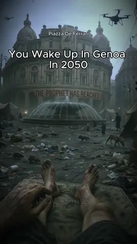 POV: You Wake Up In Genoa In 2050 #pov #genova #italy #genoa #aivideo #movie 