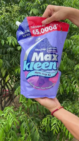 Nước giặt xả hương hoa Maxkleen túi lớn tiết kiệm #nuocgiatxa #nuocgiat #wiprongaygiadinh #tiktoksuperbrandday 