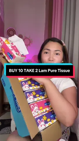 sulit nitong tissue ang dami pa #tissue #facialtissue #lampure 