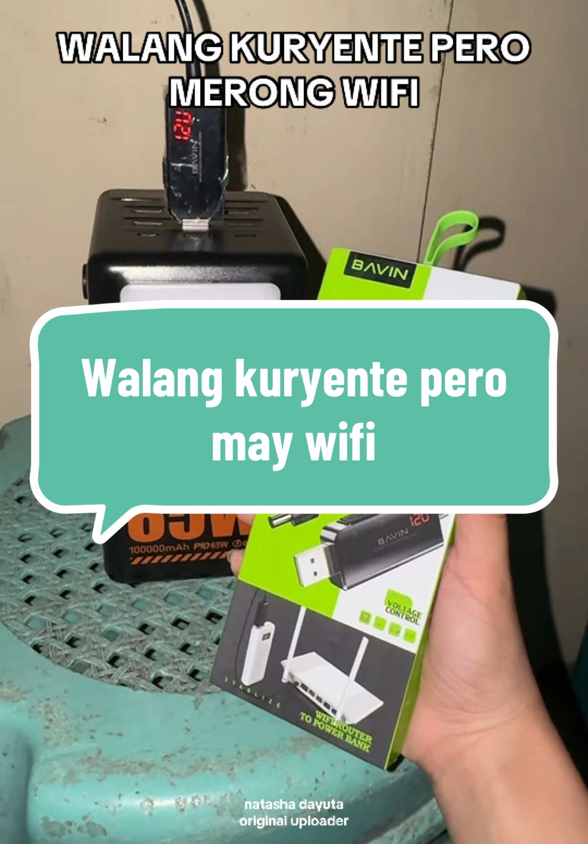 Sobrang laking tulong talaga nito kapag brownout or biglang nawalan ng power supply meron parin tayong wifi #wifi #powerbankwificonnector #fastwifi 