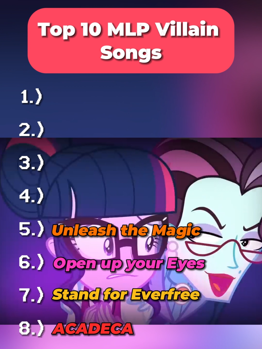 Top 10 Villain Songs in My Little Pony || Equestria Girls #mlp #equestriagirls #friendshipismagic 