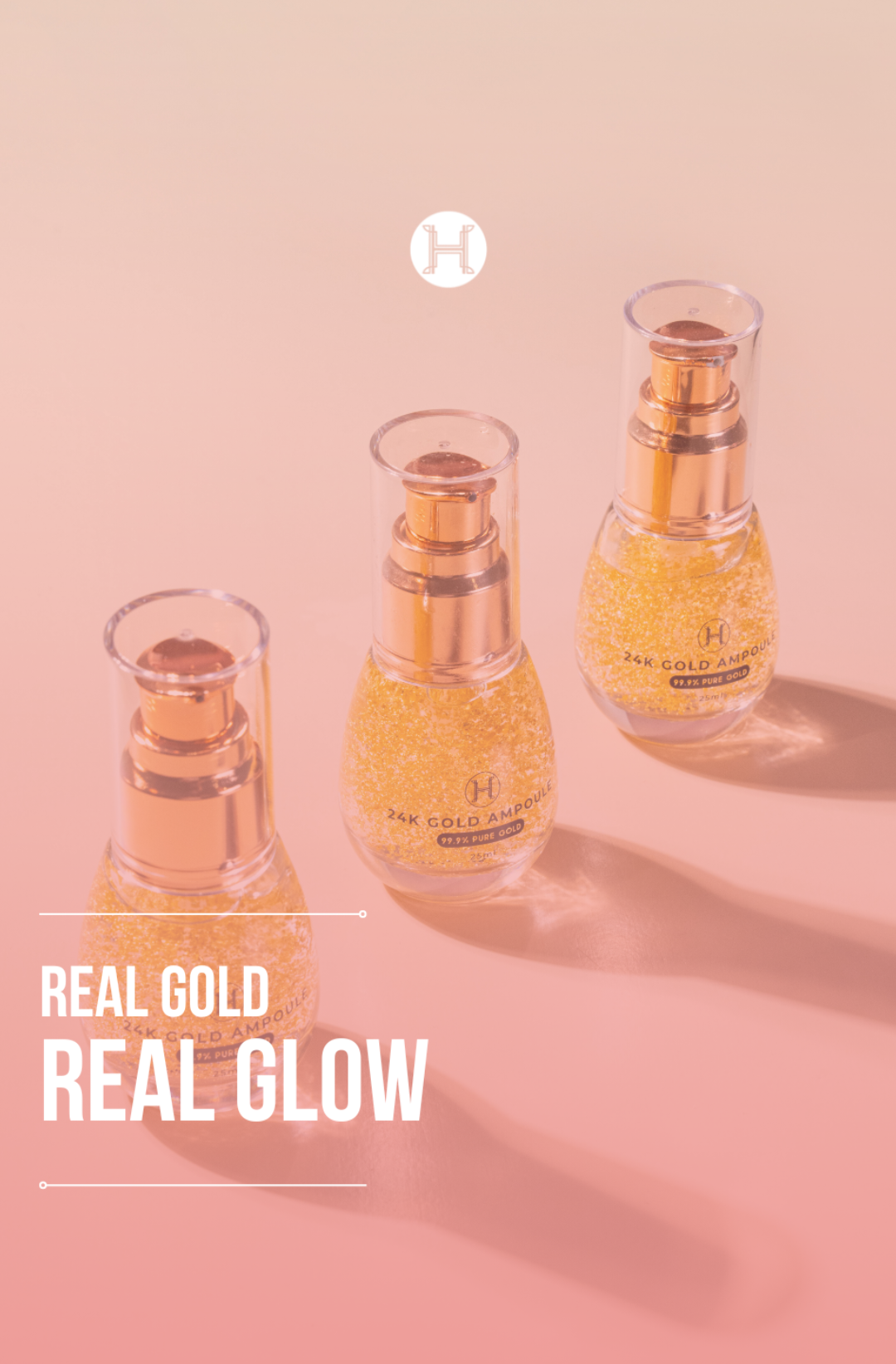 Youthful Skin with 24K Gold Ampoule #HannaGlow #acne #jerawat #glowing #koreanbeauty #skincarekorea 