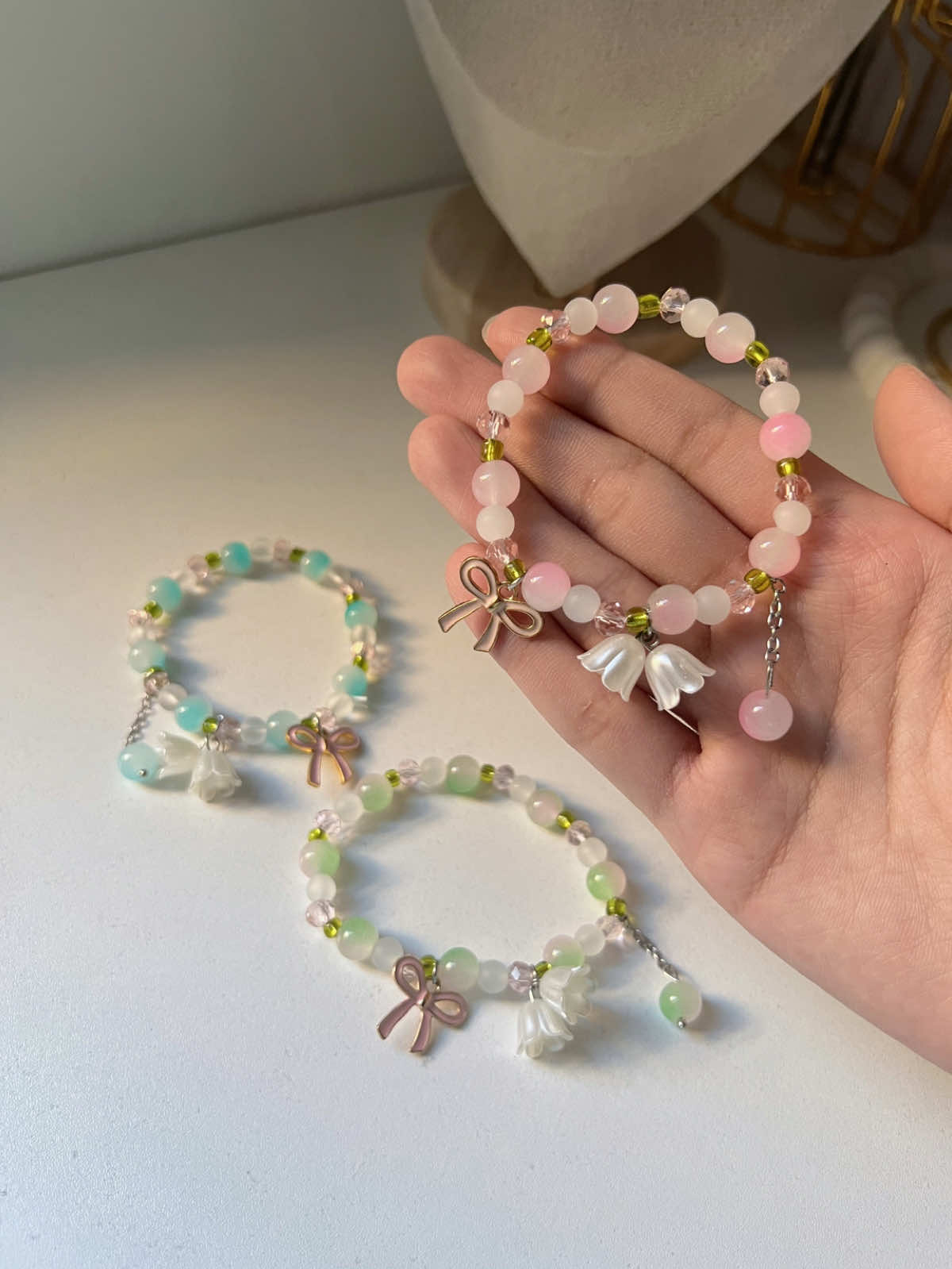 Fairy Lily Bracelet✨ Click the yellow basket to order!!🌷 #braceletforwomen #flowerbracelet #fyp #fairylilybracelet #bracelet #foryou 