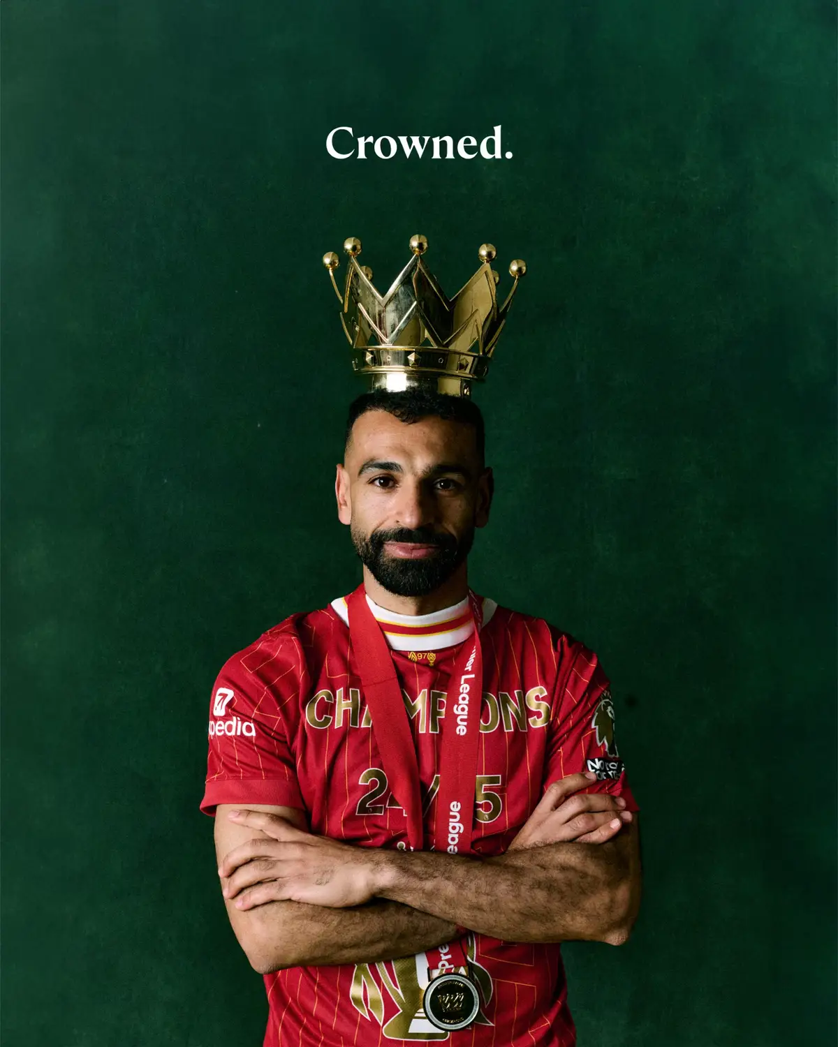 The King and his crown. 👑 #lfc #liverpool #salah #pl 