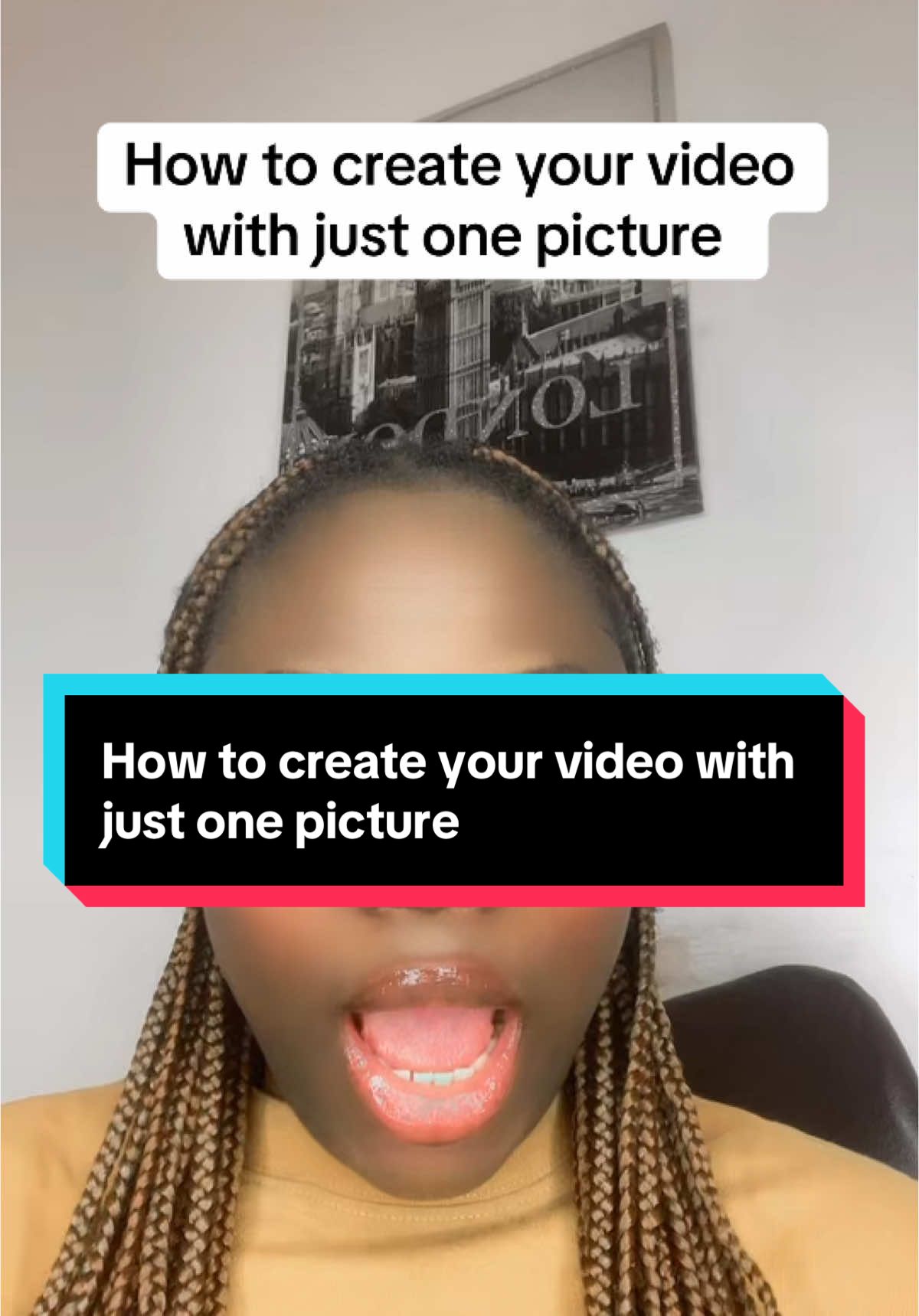 How to create your video with just one picture #tiktoktips #creatortips #newontiktok #tiktokbeginners #drqueenzoe 