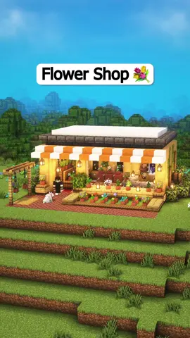 Minecraft Flower Shop 💐 #Minecraft #minecrafttutorial #minecraftbuilding 
