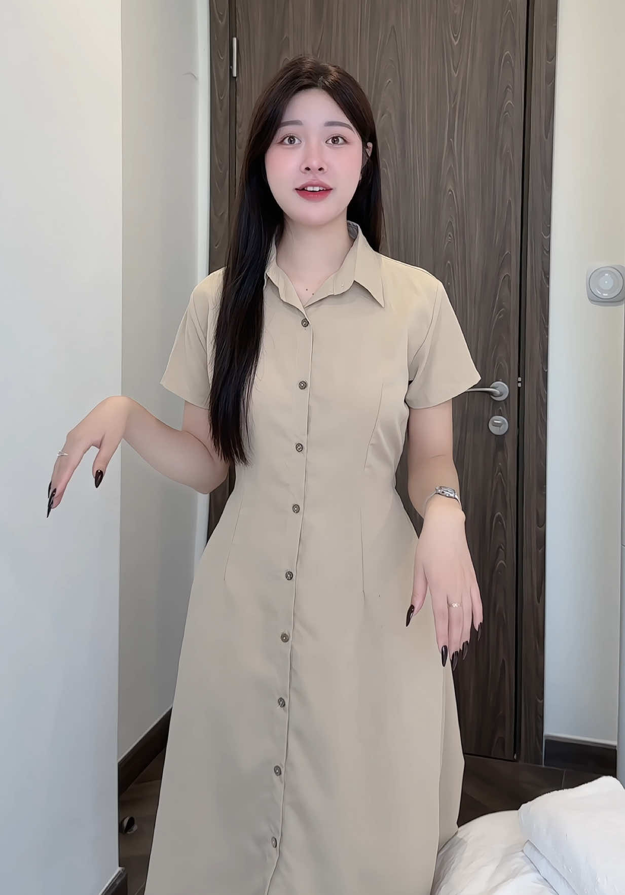 Váy sơmi có size lớn 💕 #vaysomidangdai #vaysomi #vayxinh #vayxinhnhenhang #viral #xuhuong 