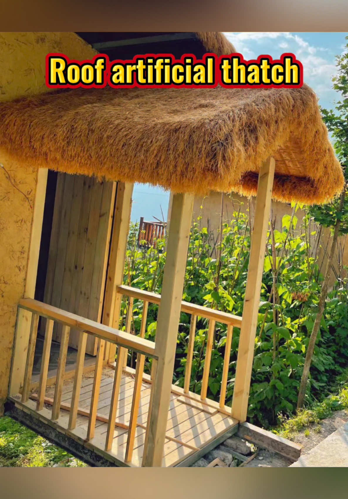 Roof artificial thatch#Thatched #thatchedhouse #simulatedthatched #Simulation #Roof #factory #foryou #fly 