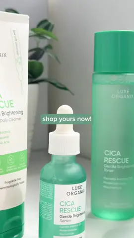 Your skin deserves better than harsh fixes.  Soothe, heal, and balance with Cica Rescue. 💚 Gentle on skin, tough on breakouts. Order now! ✨🛒 #fyp #beautyph #skincareph #foryou #cicarescue #dermatologicallytested #LuxeOrganixPH